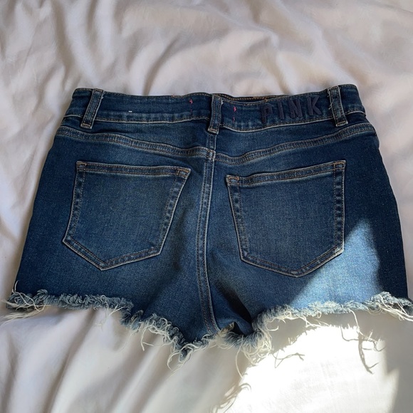 PINK VICTORIA’S SECRET jean shorts - Picture 2 of 4